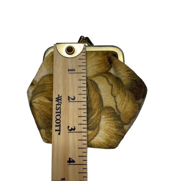 Pair of Vintage Nesting Kiss Clasp Felt Coin Purses Cosmetic Bags - Picture 9 of 12